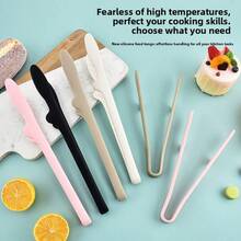 1pc Silicone Kitchen Tongs, Suitable For Baking, Bread, Picnic, Camping, Ice Cubes - Large Size 28cm - View 2