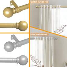 Bộ giá đỡ thanh rèm 0.63 inch, đầu trang trí hình cầu nhỏ đa năng cổ điển, có sẵn màu vàng và bạc. Phù hợp với nhiều loại cửa sổ, dễ lắp đặt và bền bỉ. Lý tưởng cho phòng ngủ, nhà bếp, phòng khách, phòng ăn, văn phòng hoặc không gian cho thuê. Thiết kế tối giản, hiện đại, nhẹ nhàng! Trang trí cổ điển, vẻ ngoài hiện đại, kim loại chất lượng cao, giá đỡ chắc chắn, phụ kiện rèm cửa, dễ lắp đặt, phù hợp cho căn hộ và người thuê nhà. - Bạc - Xem 8