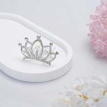 Mini Crowns Pearl Tiaras Mini Tiara Headband Rhinestone Princess Hair Accessories Tiny Crown Hair Clip Small Tiara Crown Headband For Women Birthday Party Halloween Wedding Doll Decor 3pcs - 如圖 - 查看 5