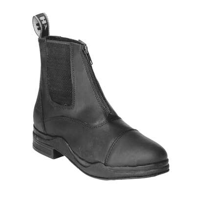 Hy Unisex Adult Leather Jodhpur Boots (Black) - 100% Leather - (BZ3798)