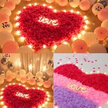 1000/3000 片红玫瑰花瓣 - 逼真的花卉装饰，无需护理，适合婚礼、情人节、派对装饰 - 适合室内和室外使用 - 耐用的塑料玫瑰、周年纪念、生日、照片背景 - 优雅的插花、婚礼装饰、散落的花瓣、可重复使用、活动美化、家居造型 - 紅色 - 查看 6