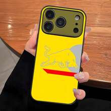 Fashion Red Bulle Logo Phone Case Cover compatible with Apple  17 Plus 13 Mini 12 XS Max SE 14 Pro 11 Pro XR 16 15 ProMax Matte Cover,Cover compatible with  17 pro hülle,  17 pro max hülle,  17 hülle,  16 pro hülle