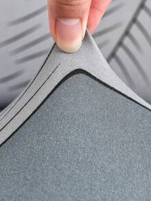 1pc Milk Silk Printed Stretch Sofa Seat Cushion Cover - Grey - View 4