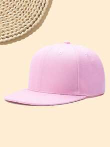 1pc Unisex Flat Brim Hip Hop Hat, Stylish Street Dance 3D Graphic, Multi-Color, Adjustable, Casual Outdoor Sports Beach, Polyester Patchwork Hard Top Baseball Cap, Suitable For Spring, Summer, Autumn, Winter