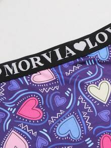 Dircho 5pcs Women Paisley Print Contrast Binding Boyshorts, Comfy & Sofy & Elastice Waist Intimates Panties, Women's Lingeries & Underwear - Multicolor - View 9