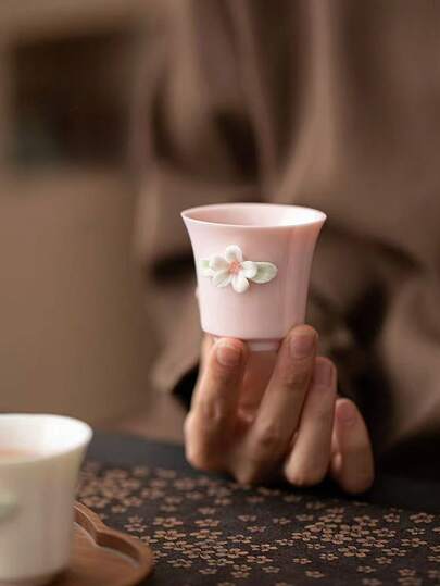 1 pieza Taza de té pequeña estilo Xishi hecha a mano, regalo tradicional chino de té Kung Fu, taza de té elegante y hermosa, adecuada para catar té