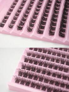 110Pcs Clusters Individual Lashes Soft Natural Faux Mink False Eyelashes 8-16MM Mix DIY Eyelash Extension Lash Clusters, Eyelash Clusters, Individual Eyelashes, Lashes, Fake Lashes - D - View 8