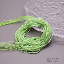 2毫米 1串 180颗 玻璃珠 小刻面玻璃吊坠隔珠 用于珠宝制作 DIY配件 - 2mm 瓷料小珠子 - 查看 18