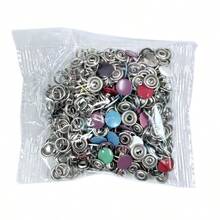 402pcs Colorful 5-Prong Snap Button Set, Stainless Steel Snap Fastener Kit With Pliers And Storage Box, Suitable For Sewing, DIY Crafts, Clothing, Hats, Bags, Includes Storage Box For Sewing Supplies