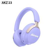 跨境用 ワイヤレス 新型ヘッドセット型ブルートゥースヘッドホン マカロン色 ヘッドセット AKZ - 23 メモリーカード対応 FM 対応 - パープル - チェックする 2