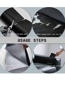 טלאי תיקון עור דביק גדול, סרט תיקון ויניל מתאים לספות, מושבי רכב, רהיטי עור פגומים - ריבוי צבעים - ראה 10