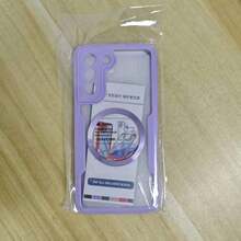 Hadaasi 1个紫色磁吸保护壳，内置屏幕保护膜，[兼容无线充电] 360°全方位防震手机壳 [亲肤材质，防滑设计] 防刮手机壳，兼容 17 Pro/17 Pro Max/Apple Air/17和Galaxy S25 Ultra - 紫色 - 查看 32