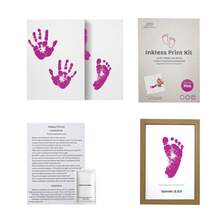 Milestone Inkless Hand And Footprint Kit, Newborn Baby Footprint Ink Pad For Dog Paw Print Kit, Clean Touch Baby Foot Printing Kit, No Ink Baby Footprint Ink Pad, Newborn Inkless Pad Baby Shower Easter Gifts Things For Girls/Boys - Black - View 41
