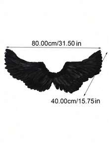 1pc Colorful Feather Angel Wings, Personalized Costume Prop For Adults, Suitable For Festivals, Performances, Cosplay,Halloween