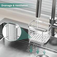 Shower Toothbrush Holder For Bathroom, Stainless Steel Tooth Brush Organizer Storage Caddy, Sink Toothpaste Holder Stand Tray, Silver Bathroom Countertop Accessories Decor - 銀色 - 查看 3