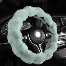 Winter Warm Plush Steering Wheel Cover, Soft As Wool Car Steering Wheel Cover, Unisex (Light Gray/Beige), Pink Plush Steering Wheel Cover - Soft Anti-Slip, Universal Car Steering Wheel Protector, Fashionable & Comfortable Grip, Car Interior Accessories - Multicolor - View 15