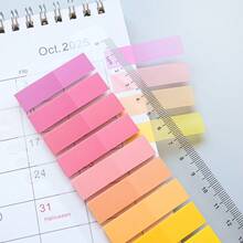 200 stycken 1-typs indexetikettklistermärke, halvtransparent plastmaterial, skrivbar arketikett, student, skollärobok, ämnesmarkering, syfte, kontorsmaterial, klassificeringsindikation, dokumentklistermärke