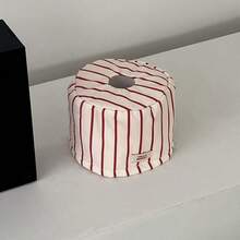 Nueva caja de pañuelos de estilo coreano simple y multicolor, diseño a rayas para sala de estar, exterior, cocina, cubierta de papel de pañuelos, bolsa de almacenamiento de tela - Caja de pañuelos - Ver 19
