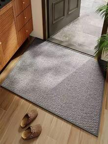 1pc Ivory Plush Solid Color Minimalist Decorative Carpet, Home Decor Rug, Dirt-Resistant, Comfortable, Washable Carpet For Living Room, Bedroom, Bathroom, Study, Closet