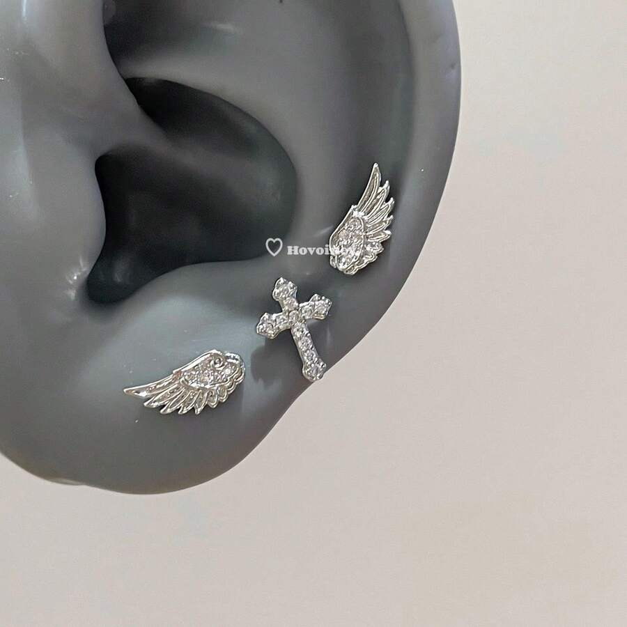 A Phoenix Spreading Its Wings And A Bird Full Of Diamonds Necklace, With A Light Luxury Temperament And Gorgeous Versatile Collarbone Chain, Suitable For Daily Wear, A Must-Have For Fashionable Ladies, And A Suitable Gift For Friends - 銀色 - 查看 1