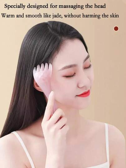 1pc 5-Claw Head Massager, Acupressure Massage Comb, Resin Scalp Scratcher For Head, Neck, Body Meridian Massage