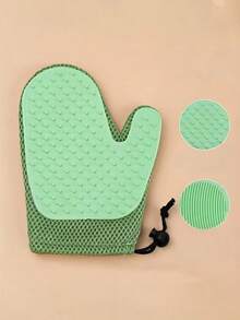 Mănuși de îngrijire pentru animale de companie 2 în 1 – Mănușă de masaj și năpârlire delicată pentru pisici și câini, perie de îndepărtare a părului, plasă respirabilă, pachet de 1