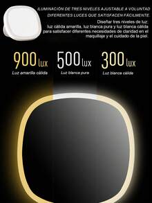 Espejo de maquillaje LED, Espejo de vanidad LED portátil y mini,Espejo de bolsillo, espejo compacto de viaje con luz LED de aumento maquillaje con efecto espejo de mano, plegable y portátil, espejo pequeño con luz, regalo para el Día de San Valentín, luz LED recargable USB, Espejo de tocador compacto y viajero para eventos especiales, toques de maquillaje y eventos en vivo, espejo de mano, herramienta de belleza para eventos, accesorio elegante, marco de plástico duradero. - Multicolor - Ver 7