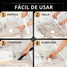 - Bolsas de Vaco Premium Increblemente Fuertes Ahorro de Espacio 6x MEDIANA 70x50cm Hermticas y Reutilizables 80 ms espacio Ropa, Toallas, Ropa de Cama, Edredones y ms - Maxi (paquete de 2) - Ver 4