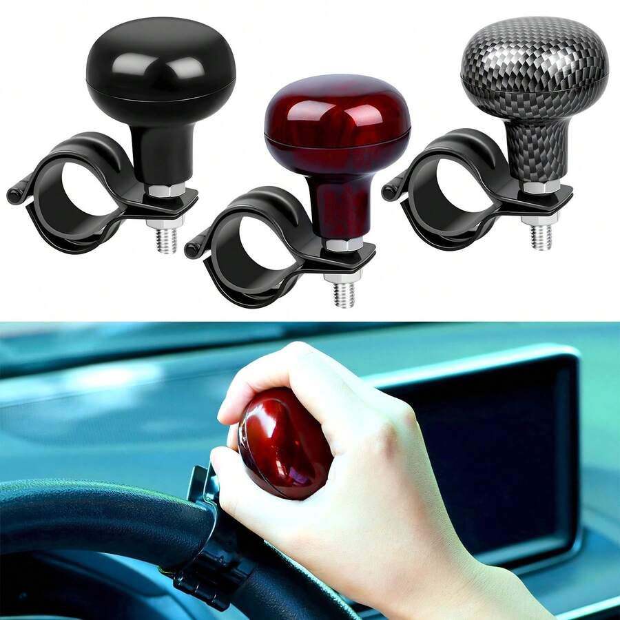 360° Rotating Steering Wheel Knob, Steering Wheel Spinner - Suitable For Cars, Trucks, Atvs, And Boats - Made Of Durable ABS Material - Enhances Control And Safety In - one-size - View 1