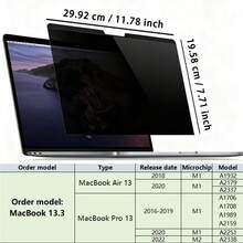 Cyan Phoenix [1 peça] Protetor de tela de privacidade para MacBook, acessórios para jogos de monitor, presentes de Natal, compatível com MacBook Pro/Air 13,3 polegadas/13,6 polegadas/14,2 polegadas/15,3 polegadas/16,2 polegadas - Película fosca antirreflexo antiespião removível e reutilizável, fácil de instalar, design adequado para viagens