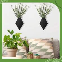 1 pieza Decoración de pared Macetero de pared de madera para plantas de interior, macetero de pared moderno para baño, sala de estar, decoración de pared de cocina, jarrón de pared de estilo rústico para decorar con flores secas y follaje artificial, marrón (plantas no incluidas), decoración del hogar, decoración de la habitación, decoración de pared