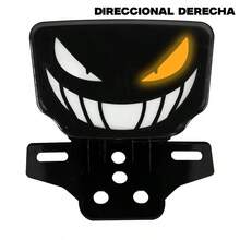 Calavera luz stop para moto universal con direccional - Negro - Ver 3