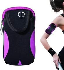 Running Phone Arm Bag Bolsa de Brazo al Aire Libre para Hombres y Mujeres Bolsa de Equipo de Fitness Teléfono Universal de Pulgadas () - Rosa - Ver 5
