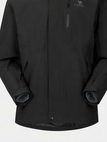 CAMEL CROWN Outdoor Hard Shell Jacket Men's Autumn And Winter New Three-In-One Plus Down Lining Waterproof Mountaineering Jacket Men - Phantom Black - View 3