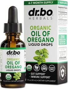 DR. BO Organic Oregano Oil Drops – USDA Certified Organic Liquid Drops, Contains Extra Virgin Olive Oil And Tocopherols – Herbal Vegetarian Formula, 6-Month Supply – 1 Fluid Ounce - 1 chai - Xem 1
