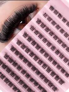 110Pcs Clusters Individual Lashes Soft Natural Faux Mink False Eyelashes 8-16MM Mix DIY Eyelash Extension Lash Clusters, Eyelash Clusters, Individual Eyelashes, Lashes, Fake Lashes - D - View 10