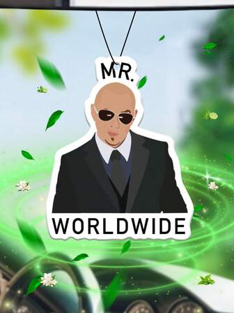 Sr. Pitbull Global, ambientador de coche con fragancia de colonia original, 100% aceite esencial, regalo para fiestas, accesorio colgante para espejo retrovisor del coche, difusor de coche, almohadilla de fragancia relajante, sin alcohol, eliminador de olores, material natural, aroma duradero de 90 días, regalo para amigos, rejilla del coche, aroma de hotel de 5 estrellas llevado a casa, difusor de coche con aroma a océano, diseño de dibujos animados, ambiente femenino en el coche, fragancia de mezcla personalizada