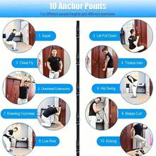 No Drill Non-Slip Upgraded Door Pull-Up Bar, Multi-Scene Strength Training Equipment Suitable For Whole Family, Load-Bearing Fitness Device - Multicolor - View 2