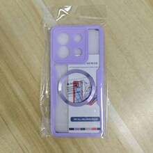 Hadaasi 1个紫色磁吸保护壳，内置屏幕保护膜，[兼容无线充电] 360°全方位防震手机壳 [亲肤材质，防滑设计] 防刮手机壳，兼容 17 Pro/17 Pro Max/Apple Air/17和Galaxy S25 Ultra - 紫色 - 查看 44