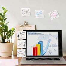 3 عبوات/6 حزمة من ملصقات لاصقة بسيطة وجميلة ذات موضوع موسيقي (7.5 * 7.5 سم). مثالية للمكتب والأعمال اليدوية والاستخدام المنزلي.