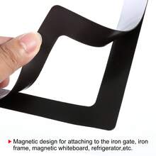 Magnetic Picture Frame, 2 Pack Magnetic Photo Frame Picture Holder Holds Photos For Refrigerator Metal Home Office - White - View 4