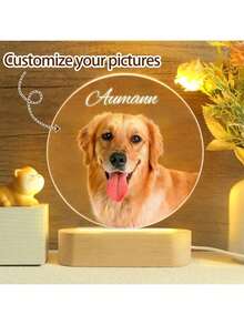 1件个性化宠物纪念礼品，狗狗纪念礼品，悼念逝去爱犬的宠物纪念礼品，狗狗纪念夜灯，定制狗狗纪念牌匾，猫咪纪念相框，宠物慰问礼品，USB接口笔记本电脑灯 - 彩色 - 查看 9