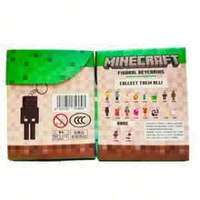 Spin Master Minecraft 游戏造型钥匙扣礼盒套装 2（1 盒装）官方授权 1：1 复制背包装饰挂件派对生日礼物