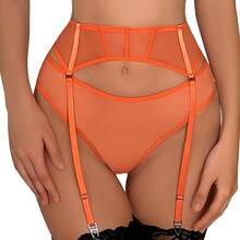 Women's Garter Belts Stockings With Metal Clips Plus Size - 綠色 - 查看 2