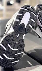 Nike Nuevas zapatillas de malla gruesa para hombre, zapatillas para correr sencillas, informales y transpirables. - Blanco/gris - Ver 8