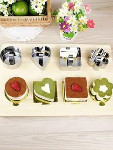 1pc/3pcs Round Biscuit Cutter With Handle,Stainless Steel Round Circle Doughnut Cutter Baking Mold,Stainless Steel Biscuit Cutter,Handle Biscuit Cutting Three Pieces Set,Round Shaped Biscuit Mold