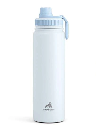 18/26/40盎司不锈钢保温运动水壶，带吸管盖，宽口双层防漏设计，保冷24小时，保温12小时