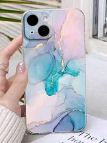 High Permeability Marble Painted Anti-Drop Soft Phone Case Compatible With IPhone 16, Compatible With IPhone 16 Pro, Compatible With IPhone 16 Plus, Compatible With IPhone 16 Pro Max, Compatible With IPhone 15 XR, 7/8, Compatible With IPhone 15 Pro Max, 12 Pro Max, 13 Pro Max, 14 Pro Max, 13, 14, 11, 12P, 14, P11, P12, XS.XR/78P.78 GES2, Galaxy, Compatible With Huawei, Compatible With Samsung, Compatible With Redmi Series Anti-Drop Phone Protective Case Waterproof Shockproof Scratch Resistant - 款式2(1pc) - 查看 1