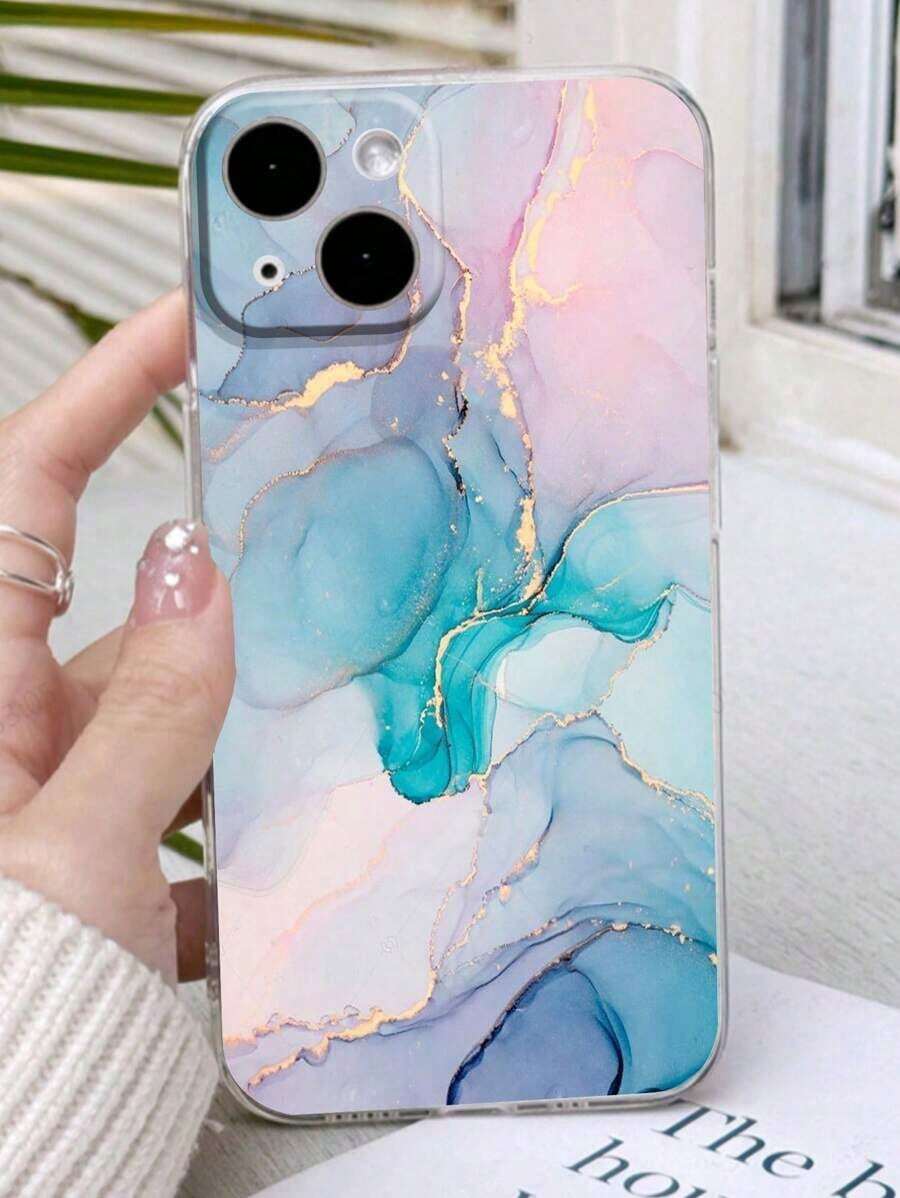 High Permeability Marble Painted Anti-Drop Soft Phone Case Compatible With IPhone 16, Compatible With IPhone 16 Pro, Compatible With IPhone 16 Plus, Compatible With IPhone 16 Pro Max, Compatible With IPhone 15 XR, 7/8, Compatible With IPhone 15 Pro Max, 12 Pro Max, 13 Pro Max, 14 Pro Max, 13, 14, 11, 12P, 14, P11, P12, XS.XR/78P.78 GES2, Galaxy, Compatible With Huawei, Compatible With Samsung, Compatible With Redmi Series Anti-Drop Phone Protective Case Waterproof Shockproof Scratch Resistant - 款式2(1pc) - 查看 1