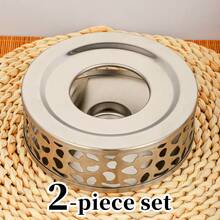 قطعة واحدة من دفاية إبريق الشاي، دفاية من الفولاذ المقاوم للصدأ، لوازم فن الشاي الراقية، هدية مثالية، من الفولاذ المقاوم للصدأ السميك، متينة وطويلة الأمد، طقم شاي من الفولاذ المقاوم للصدأ، دفاية الشاي، تشمل حامل شمعة صغير وموقد، سخان إبريق الشاي المعدني، حامل شمعة من الفولاذ المقاوم للصدأ. مناسب لإبريق الشاي الزجاجي، وإبريق الشاي الفولاذي، وإبريق الشاي الخزفي، وغيرها من الحاويات المقاومة للحرارة. يستخدم لتسخين الشاي والقهوة والحليب. دفاية إبريق الشاي عالمية.